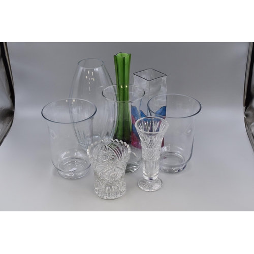 789 - Selection of Vases and Candleholders (8 pieces) Tallest 11