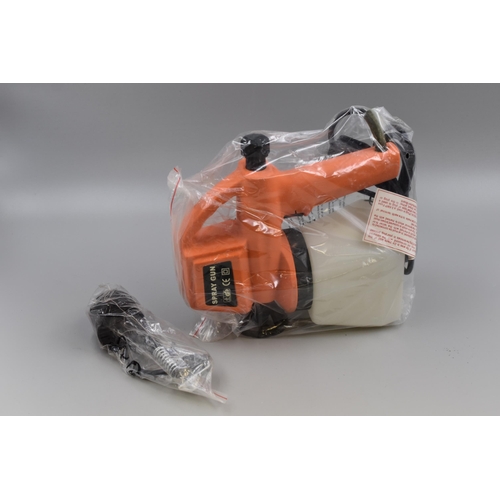 752 - Boxed Spray Gun complete with attachments powers on when tested