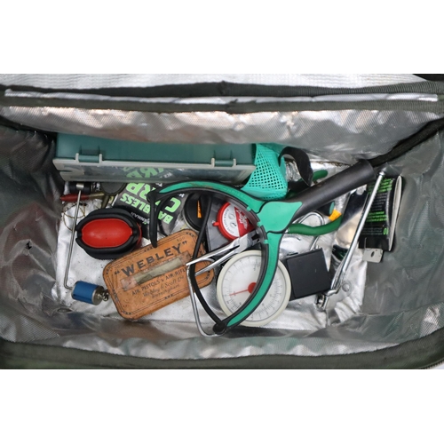 595 - Korum Fishing Bag with Large Selection of Accessories