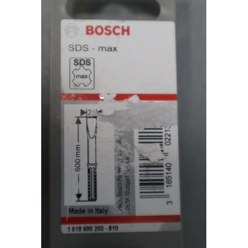 755 - Two New Bosch 600mm SDS Drill Bits