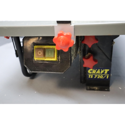 843 - Powercraft TS 720/1 Table Saw powers on when tested