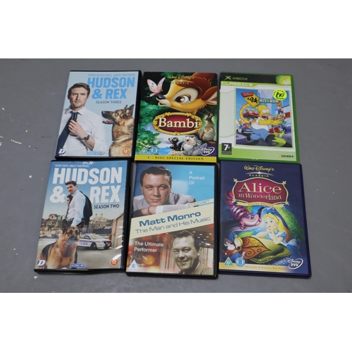 847 - Large Selection of DVDs, includes Chelsea FC, Disney DVDs and various films