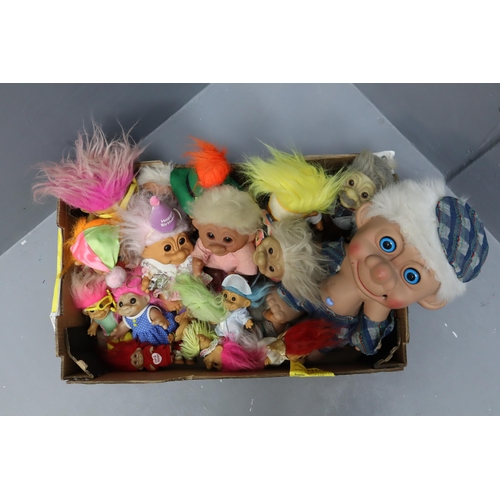 850 - A Selection of Troll Toys in Various Sizes, Includes Russ and Thomas Dam