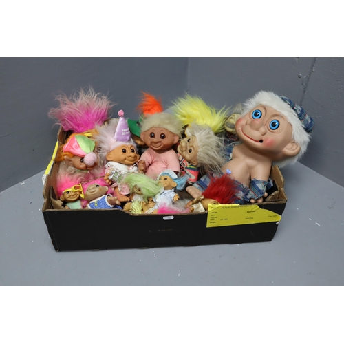 850 - A Selection of Troll Toys in Various Sizes, Includes Russ and Thomas Dam