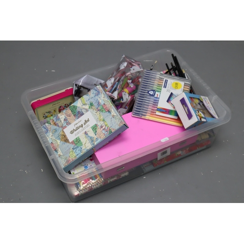 851 - Mixed Lot of Stationary Items Including Colouring Pencils, Paperchase Wrting Sets and More