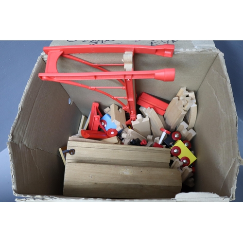 895 - A Large Selection (Three Boxes) of Brio and Brio Style Rail Track and Accessories