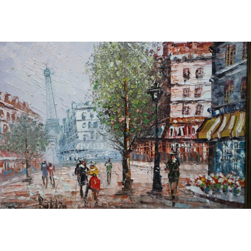 896 - Selection of Small Framed Pictures to include Parisian Oil Painting, Print by D W Barrow and more