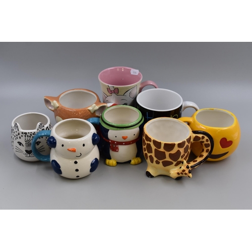 886 - Selection of Novelty Mugs