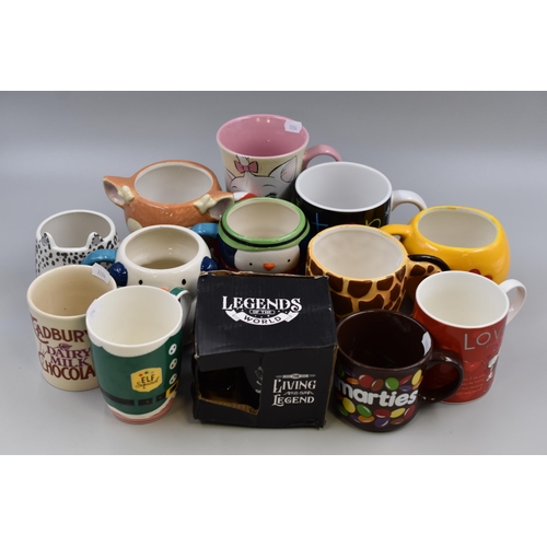 886 - Selection of Novelty Mugs