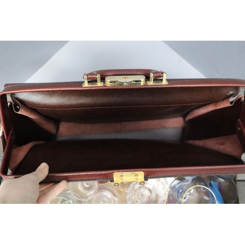 891 - A Mixed Selection To Include Mixed Glassware, Lomonosov Seal, Briefcase, And More