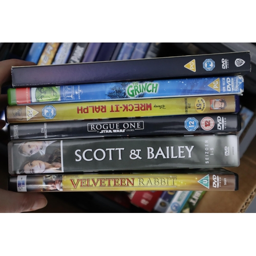 832 - A Selection of Children's DVDs To Include Disney, Pixar, Marvel, And More