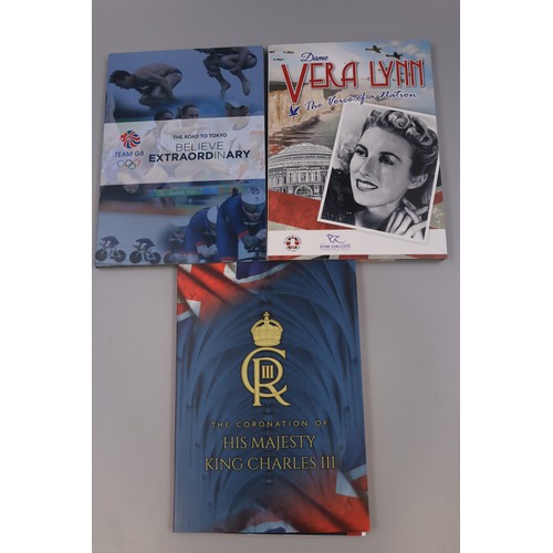 105 - Three Coin Collectors Starter Sets, Includes Vera Lynn, King Charles, And Tokyo Olympics