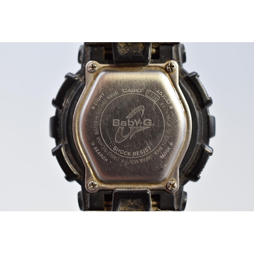 79 - Casio Baby-G luminated Quartz Watch with Rubberised Strap