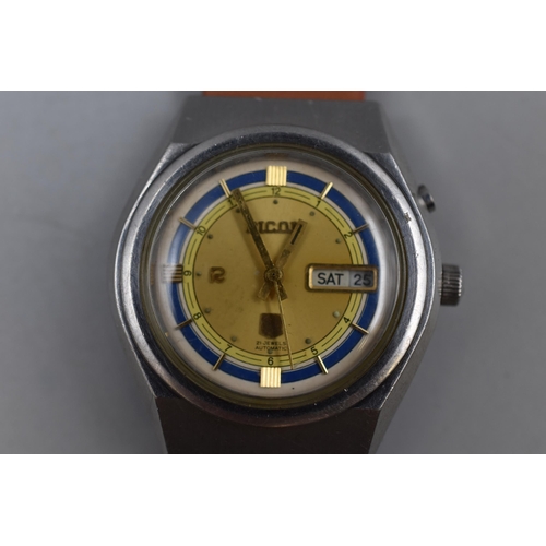 83 - Ricoh 9 Automatic 21 Jewels Day / Date Gents Watch (Working)