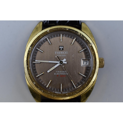 89 - Tissot F300 Gents Watch with Leather Strap