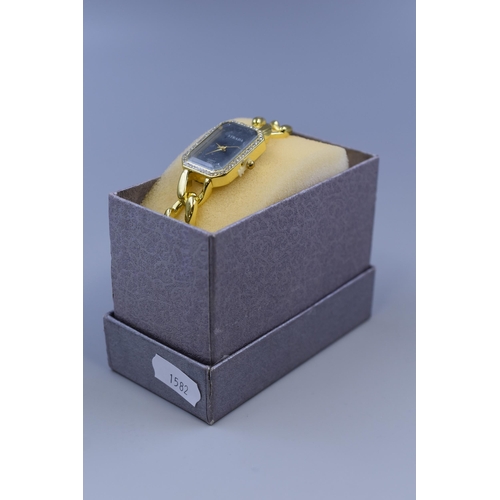 109 - New Gold Coloured Watch by Strada, in Gift Box