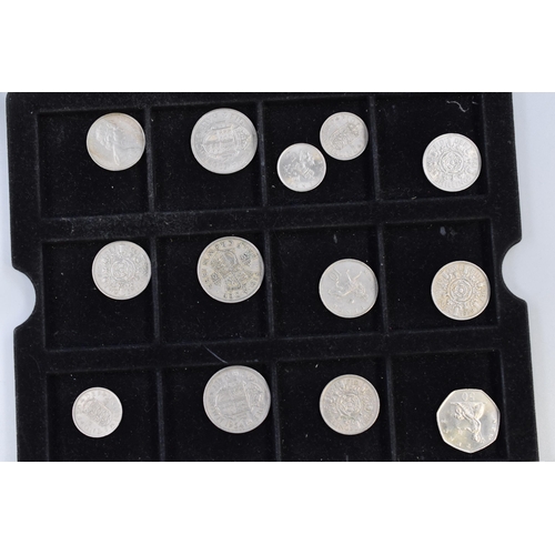 128 - Two Trays to include a Large Selection of Crowns, Fifty Pence Coins and Shillings