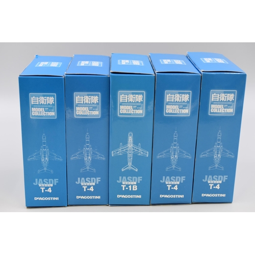 165 - Selection of Japanese DeAgostini Boxed Model Planes to include T-4 and T1-B