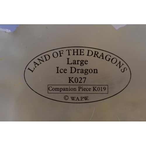 175 - Land Of The Dragons “Large Ice Dragon” K027 (9”)