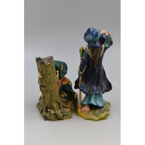 177 - Two Land Of The Dragons Figures to include Lakes Wizard and Woodland Wizard (a/f)