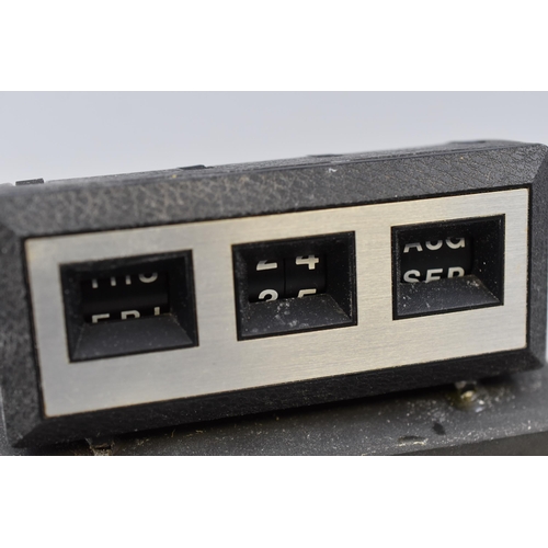 187 - A Retro Perpetual Desk Calendar, On Slate Base