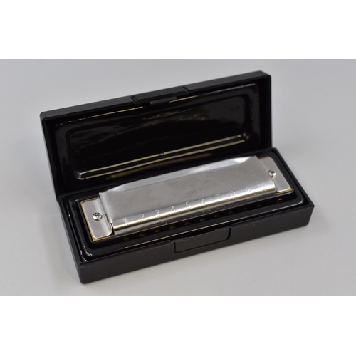 189 - German C Major Harmonica in Case and Box