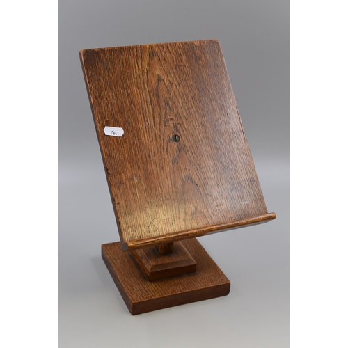 298 - A Wooden Pedastal Book Stand, Approx 13” Tall