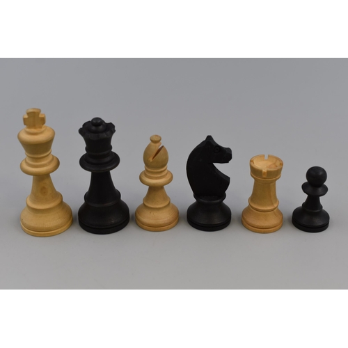 301 - Vintage Boxwood Chess Set in Case