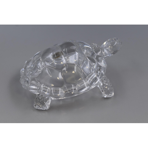 202 - A Cristal D'Arques Crystal Tortoise Figure, Approx 7