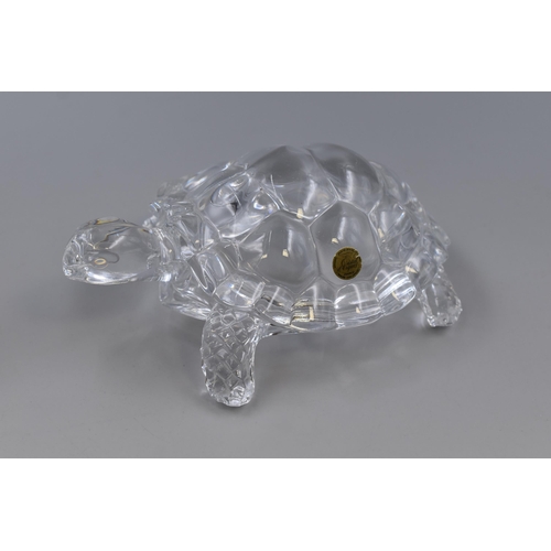 202 - A Cristal D'Arques Crystal Tortoise Figure, Approx 7