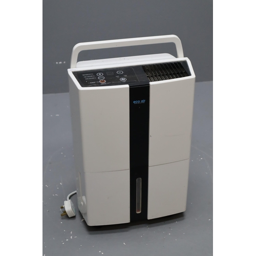 210 - Eco Air Dehumidifier powers on