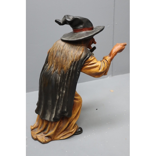 211 - Large Witch Statue a/f (for Repair) 24”, Resin/Fibreglass Material