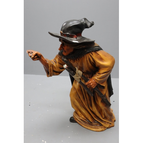 211 - Large Witch Statue a/f (for Repair) 24”, Resin/Fibreglass Material