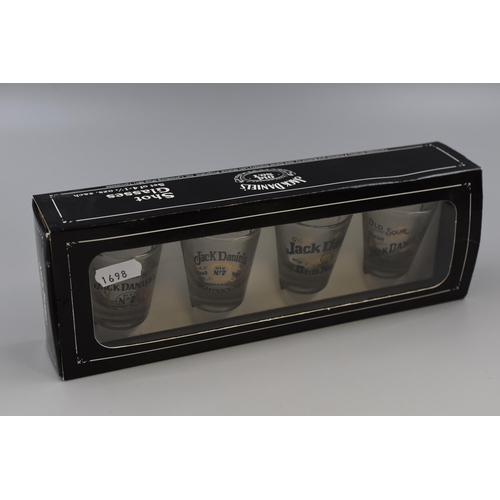 311 - Four Jack Daniels Shot Glasses in Box