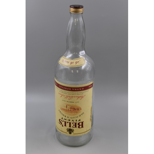 220 - A Large 4.5L Empty Bells Whiskey Bottle