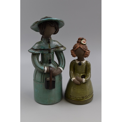 227 - Two Elbogen Swedish (Malmo) Studio pottery Figurine's (10