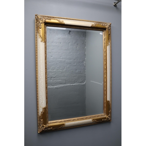 334 - Large Ornate Decorative Gold Gilt Mirror (35