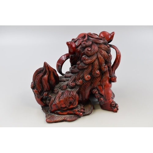 238 - Large Foo Dog Palace Lion with Young (9