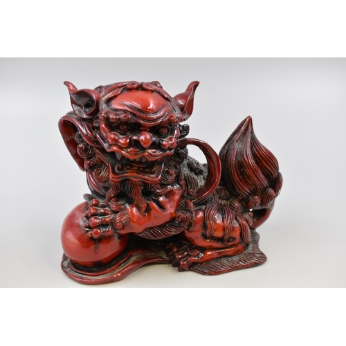 238 - Large Foo Dog Palace Lion with Young (9