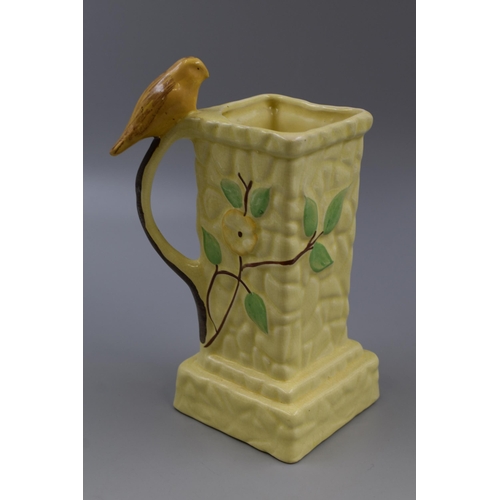 243 - An Art Deco Yellow Bird Jug, Approx 9.5