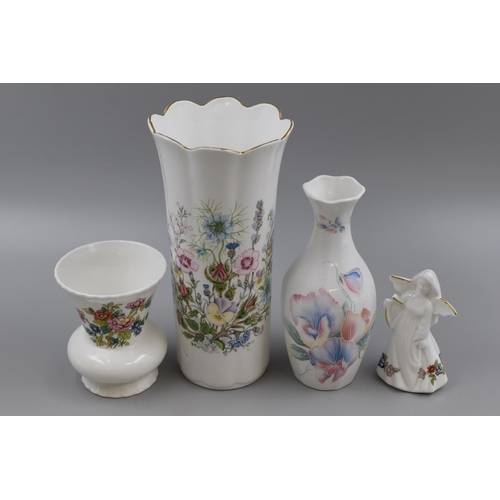 244 - Selection of Ceramics to include Royal Tara Angel Figure, Aynsley Vase and Coalport Vase