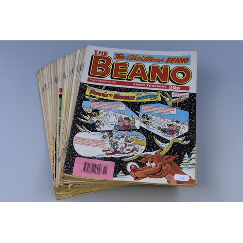 451 - Fifty Beano Comics Dating From 1992, 1993, 1994 and 1995