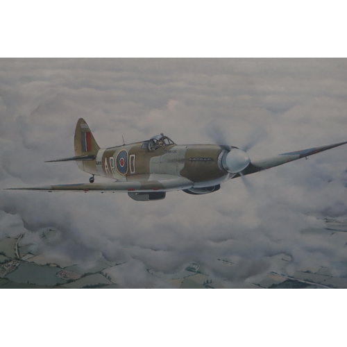 345 - Four Plane Prints to include Lancaster B1 by J Walton, Mission Accomplished by John H Evans, Safely ... 