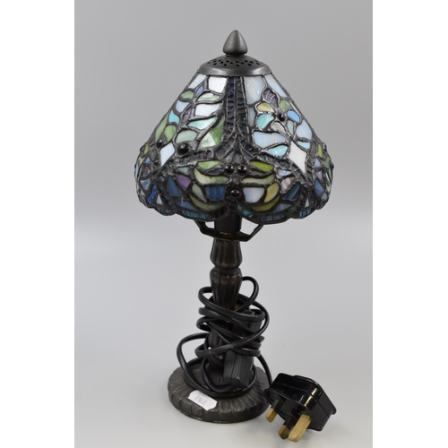 254 - Tiffany Style Table Lamp (13