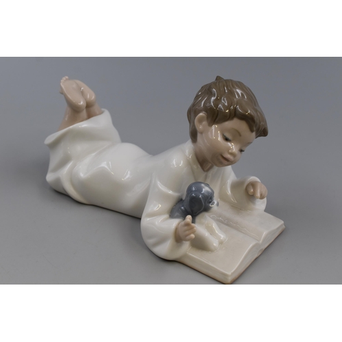 263 - Vintage Nao by Lladro Figure of Boy 