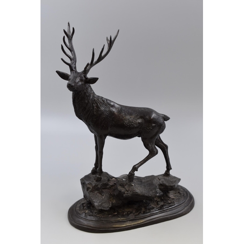 268 - After P.J Mêne Cast Bronze Metal Stag Figure (15