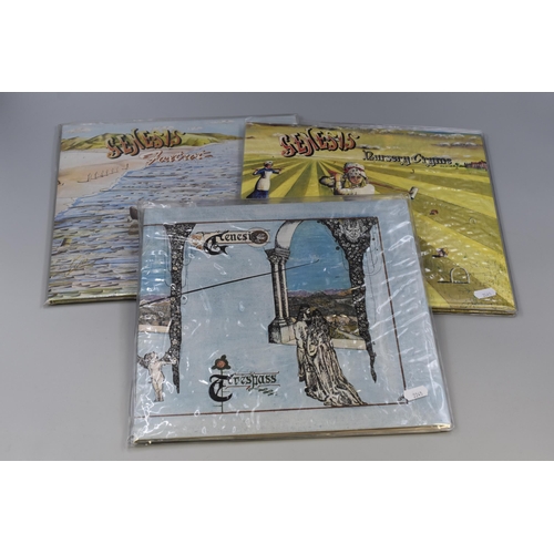 469 - Genesis: Collection of Three 'Genesis' Vinyl LP's, ' Trespass ( Gatefold Sleeve, Re-issue, CAS 1020 ... 