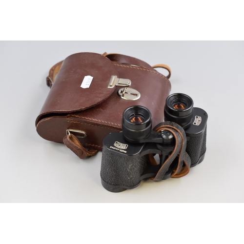 358 - Pair of Carl Zeiss Jena Binoculars 8 x 30 Jenoptem Multi Coated With Leather Case.