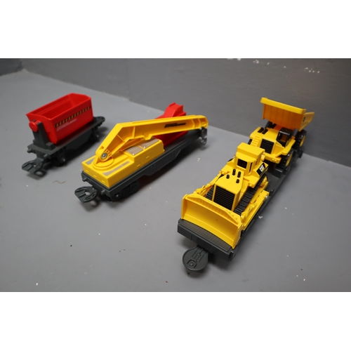 592 - Two Caterpillar Train Set (One Boxed), With One Set of Tracks