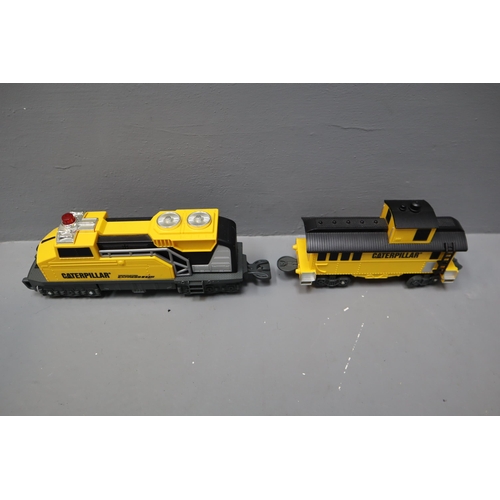 592 - Two Caterpillar Train Set (One Boxed), With One Set of Tracks